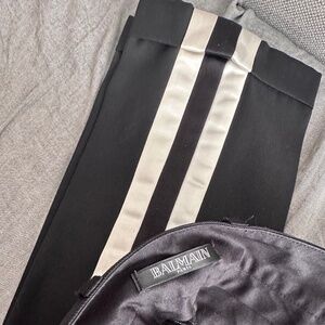 Balmain Tuxedo skinny pants